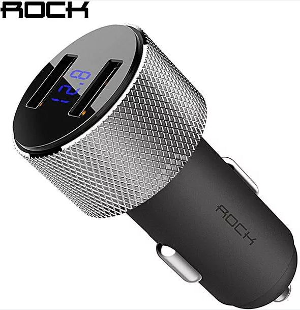 Sitor Car Charger with Digital Display Black